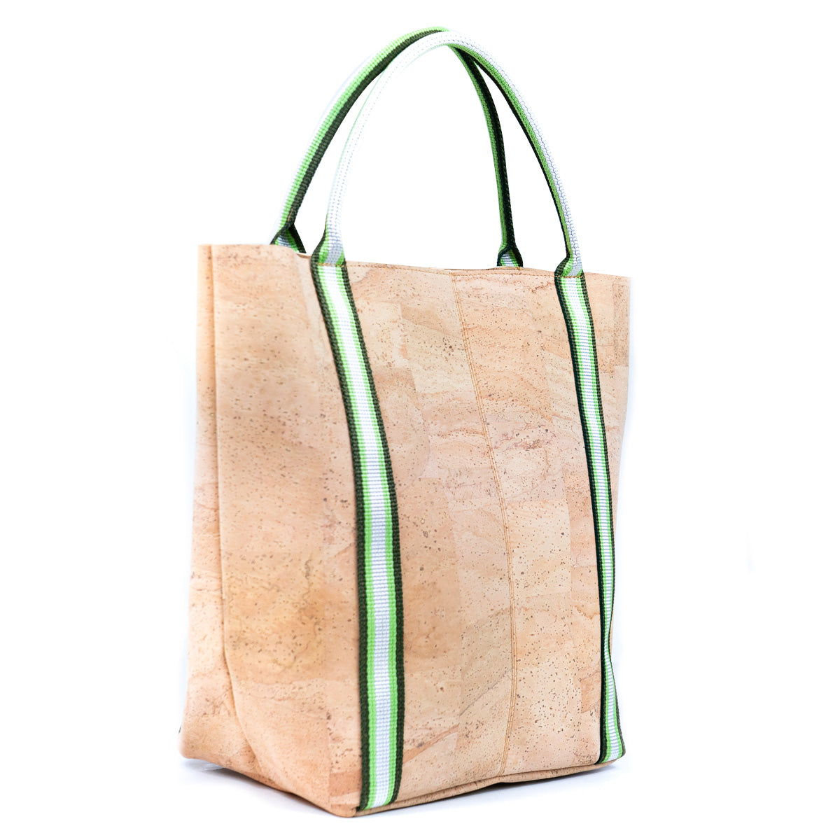 Minimalist Style Vegan Tote Bag w/ Natural Cork & Woven Strap | THE CORK COLLECTION