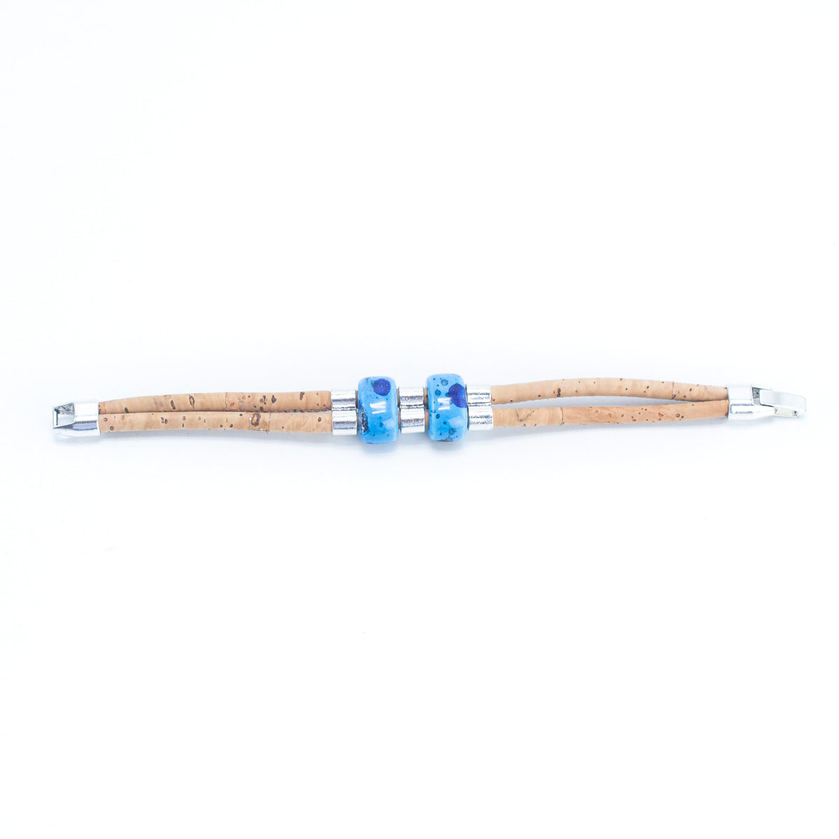 Ceramic Beads Handmade Adjustable Cork Bracelet BR-106-MIX-6
