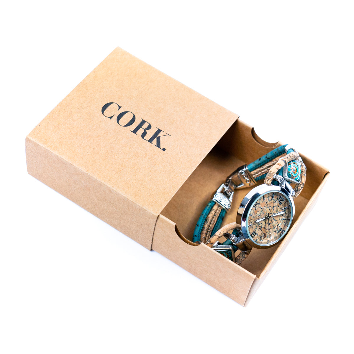 Handmade Vegan Women's Cork Watch DIY-022-WITH BOX