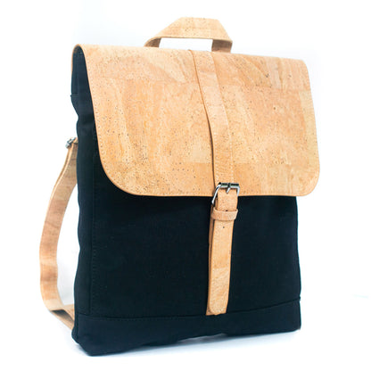 Cork & Canvas Fabric Combination 14-inch Laptop Backpack | THE CORK COLLECTION