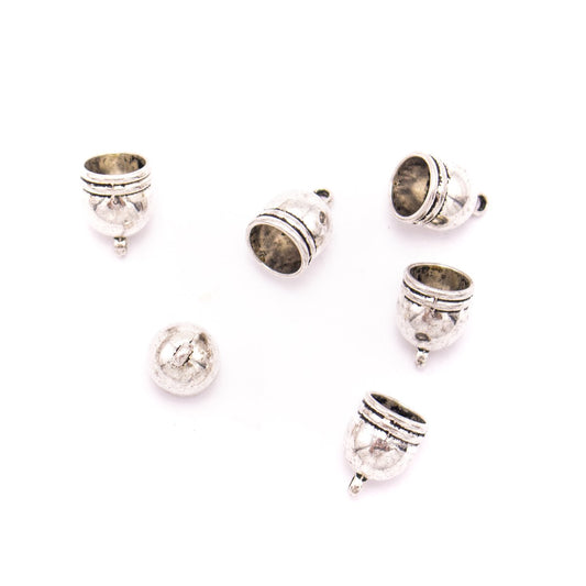 10Pcs for 10mm round leather ends, lobster clasp , antique silver, jewelry supplies jewelry finding D-6-233