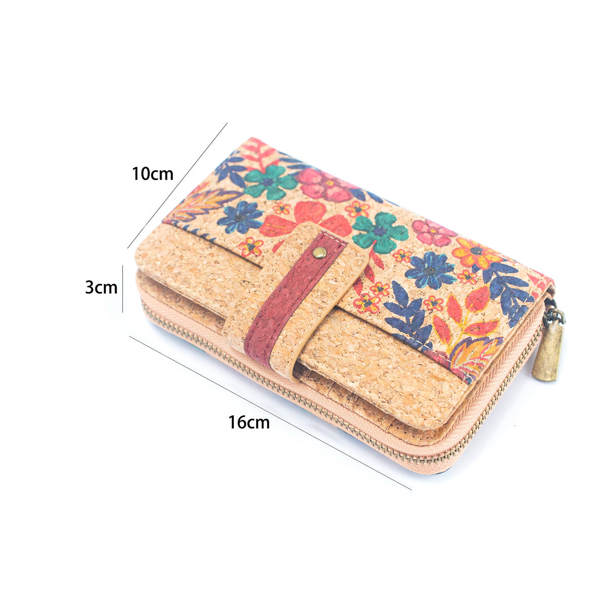 Cork Women's Rose&Plant Card Holder Wallet | THE CORK COLLECTION