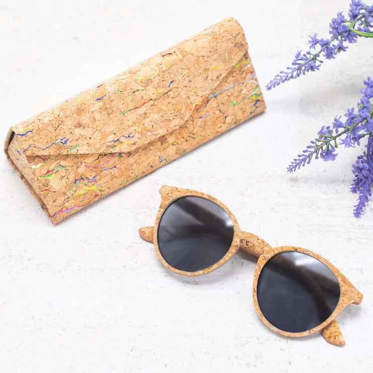 Cork glasses, sunglasses, sustainable fashion, vegan accessories, summer accessories