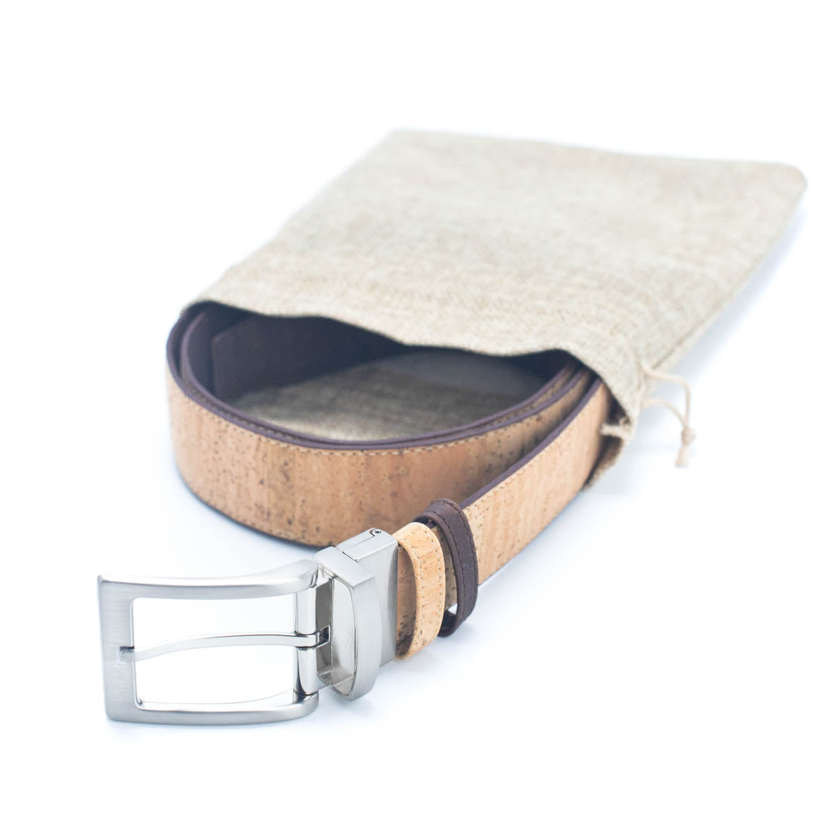 Men's Reversible Natural Cork Leather Belt | THE CORK COLLECTION