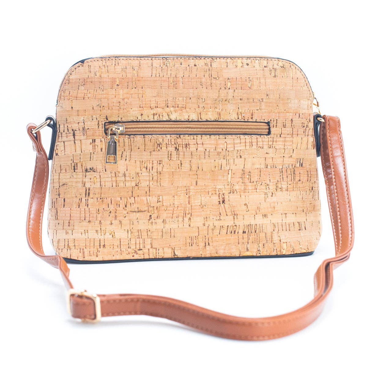 ICork Lady's Crossbody Bag w/ Stylish Floral Print & Diagonal Zipper Accents | THE CORK COLLECTIONmg
