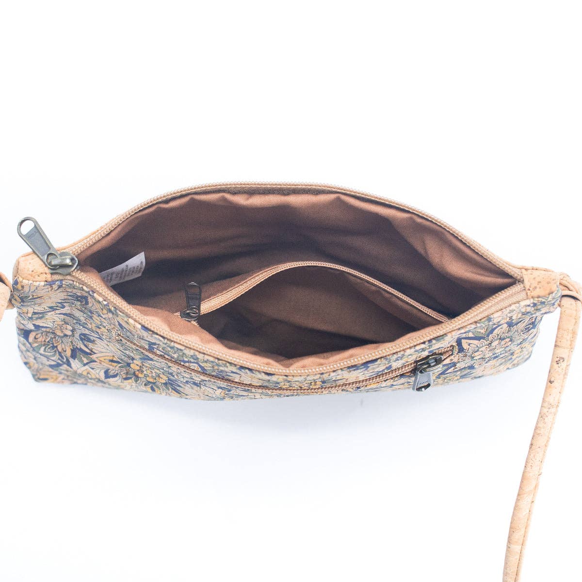 Natural Cork & Printed Design Women's Crossbody Bag | THE CORK COLLECTION