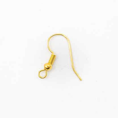 100 units golden clasp for earrings D-6-210-B