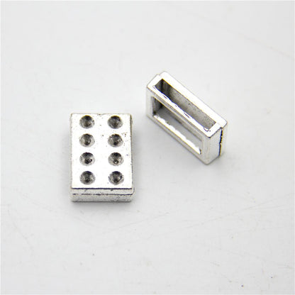 10 Pcs For 14mm flat leather,Antique Silver jewelry supplies jewelry finding D-1-10-162