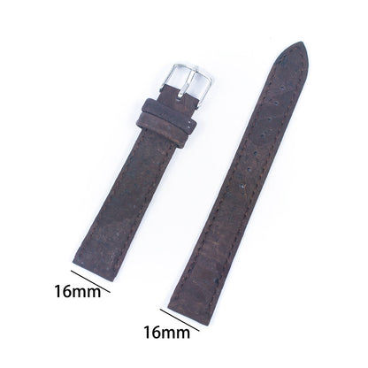Bracelet de montre en liège naturel double face 14 mm/16 mm E-003