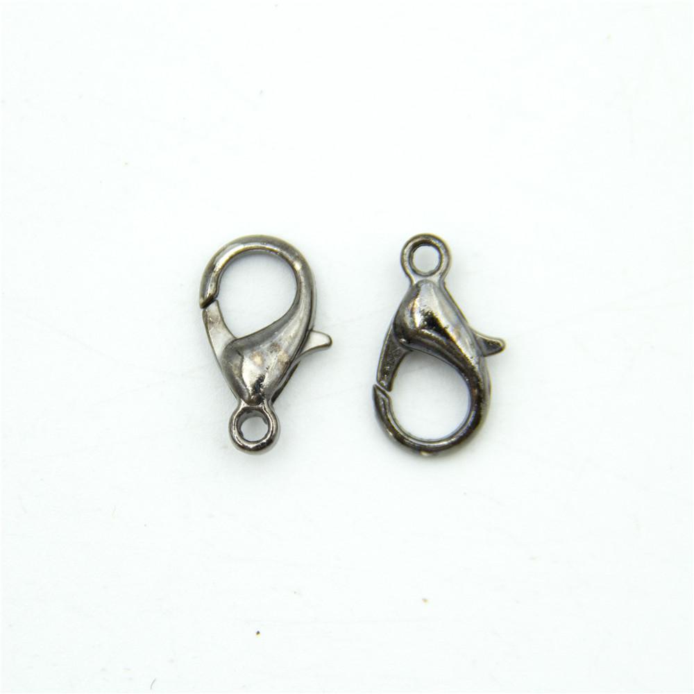 20pcs 15x7MM black Lobster Clasps silver Clasps Jewelry Clasps Necklac –  The Cork Collection