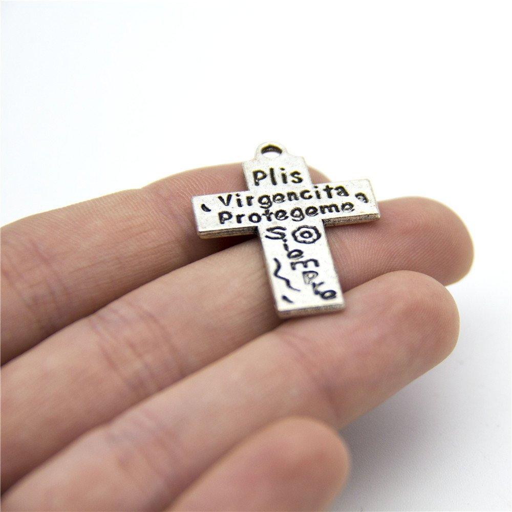 10units mix Christian themed cross pendant charms jewelry finding suppliers D-3-270