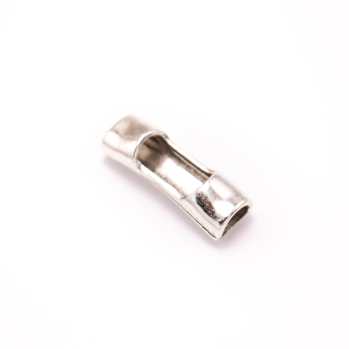 Pour rond 5mm 5 pièces 10mm * 5mm bijoux ronds trouver argent tube creux zamak curseur pour cordon de réglisse D-2-34