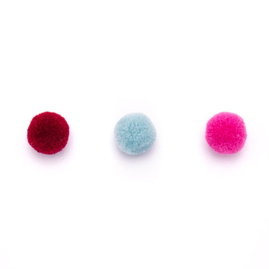 10pcs17mm Colored Plush ball for jewelry handmade jewelry supplies jewelry finding D-3-452