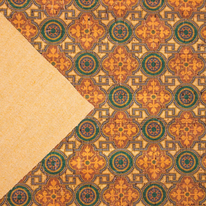 Azulejo Mosaic Pattern Cork Fabric COF-257