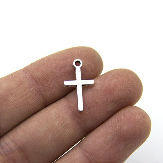 20 unités argent antique petite croix pendentif trouver des bijoux trouver des fournisseurs D-3-249