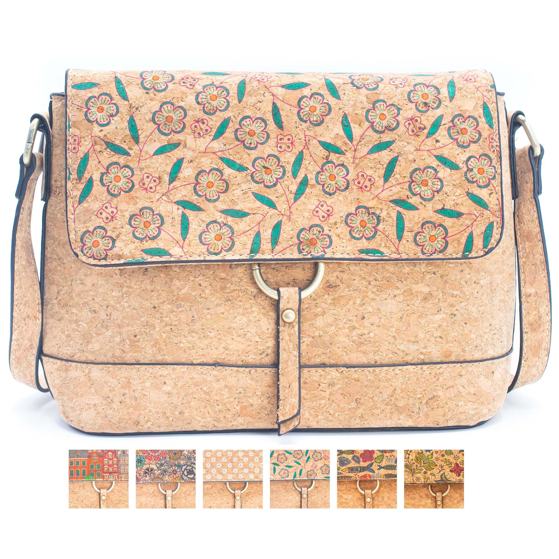 Lovely Patterns Cork Vegan Crossbody Bag | THE CORK COLLECTION