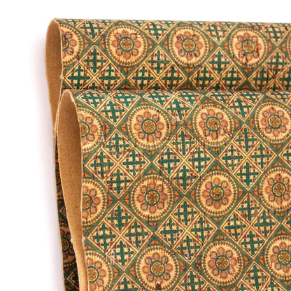 Classical Tiles pattern Cork Fabric COF-251