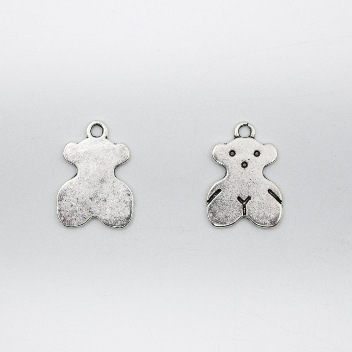 10 pièces pendentif petit ours en argent Antique pour collier ou bracelet résultats fournitures de bijoux recherche de bijoux D-3-369