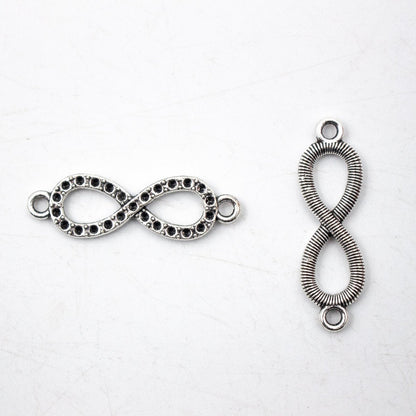 20 units antique silver infinite pendant for bracelet charms jewelry finding suppliers D-3-373-A