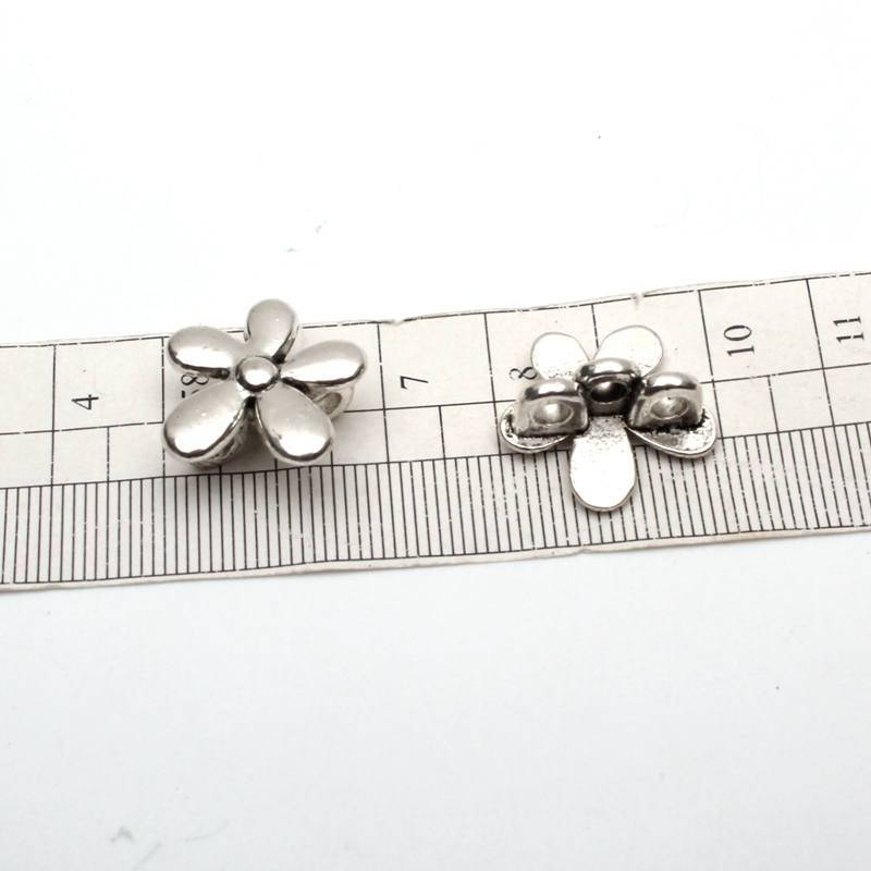 10 pièces pour 3mm rond en cuir Antique petit support de fleur bijoux fournitures bijoux trouver D-5-3-6
