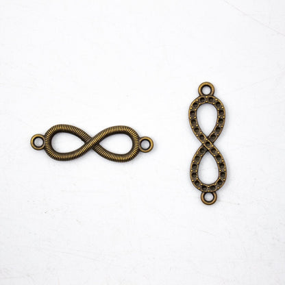 20 units antique bronze infinite pendant for bracelet charms jewelry finding suppliers D-3-373-B