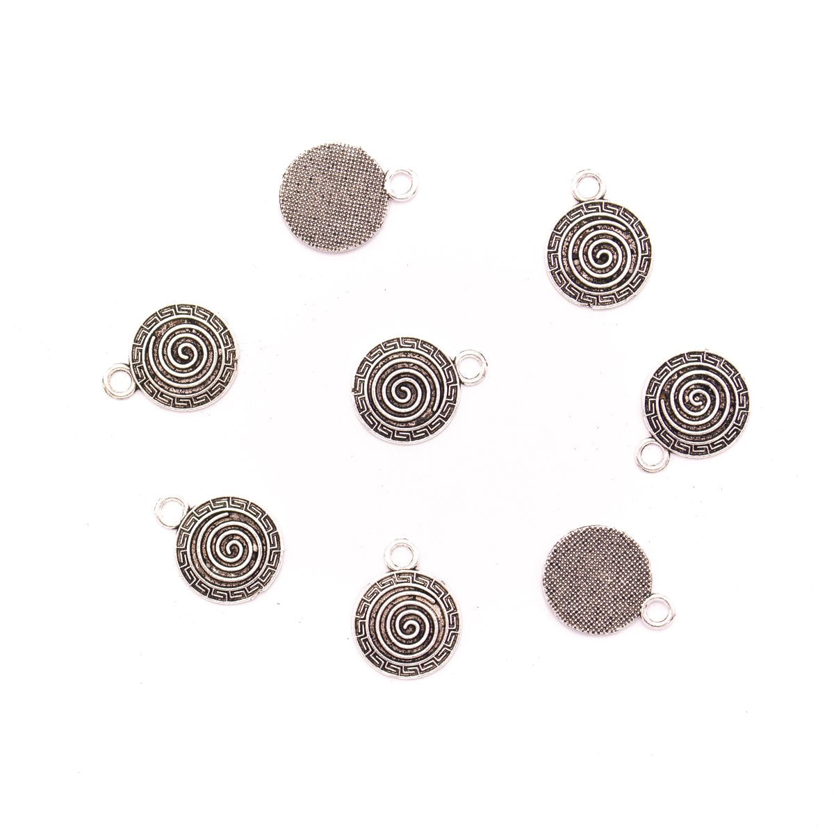 10 units 18x18mm Pendant antique silver Spiral jewelry pendant Jewelry Findings & Components D-3-415