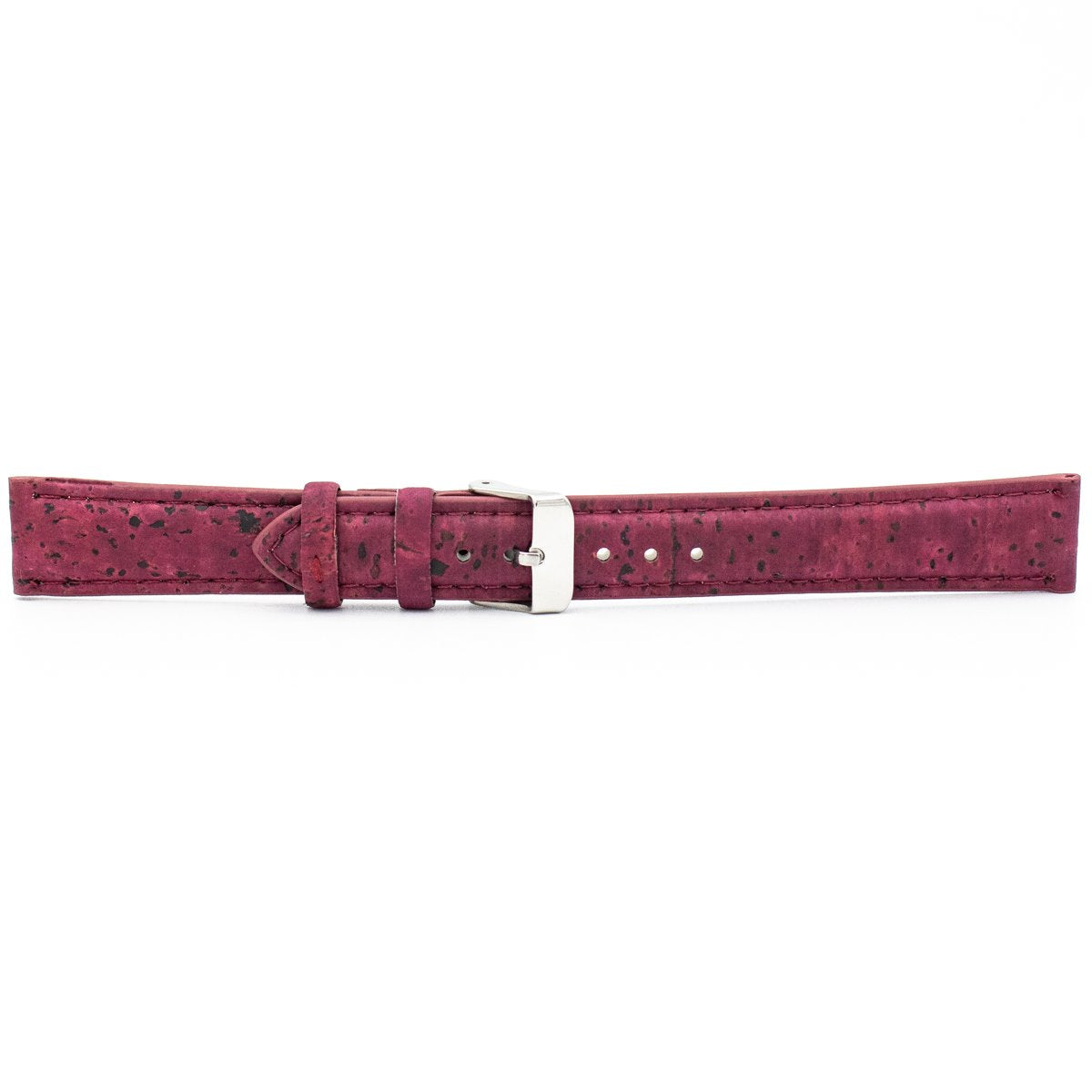 Pour bracelet de montre végétalien en liège rouge de 18 mm E-021-18
