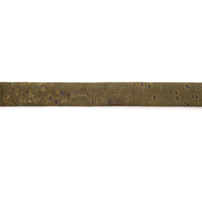 10 meters of Dark Green 10mm Flat Cork Cord COR-350