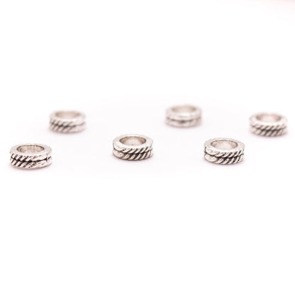 20PCS For 5mm leather antique silver zamak 5mm round beads Jewelry supply Findings Components- D-5-5-183