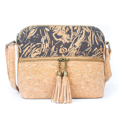 Cork & Coffee Bean Fusion Unisex Crossbody Bag | THE CORK COLLECTION