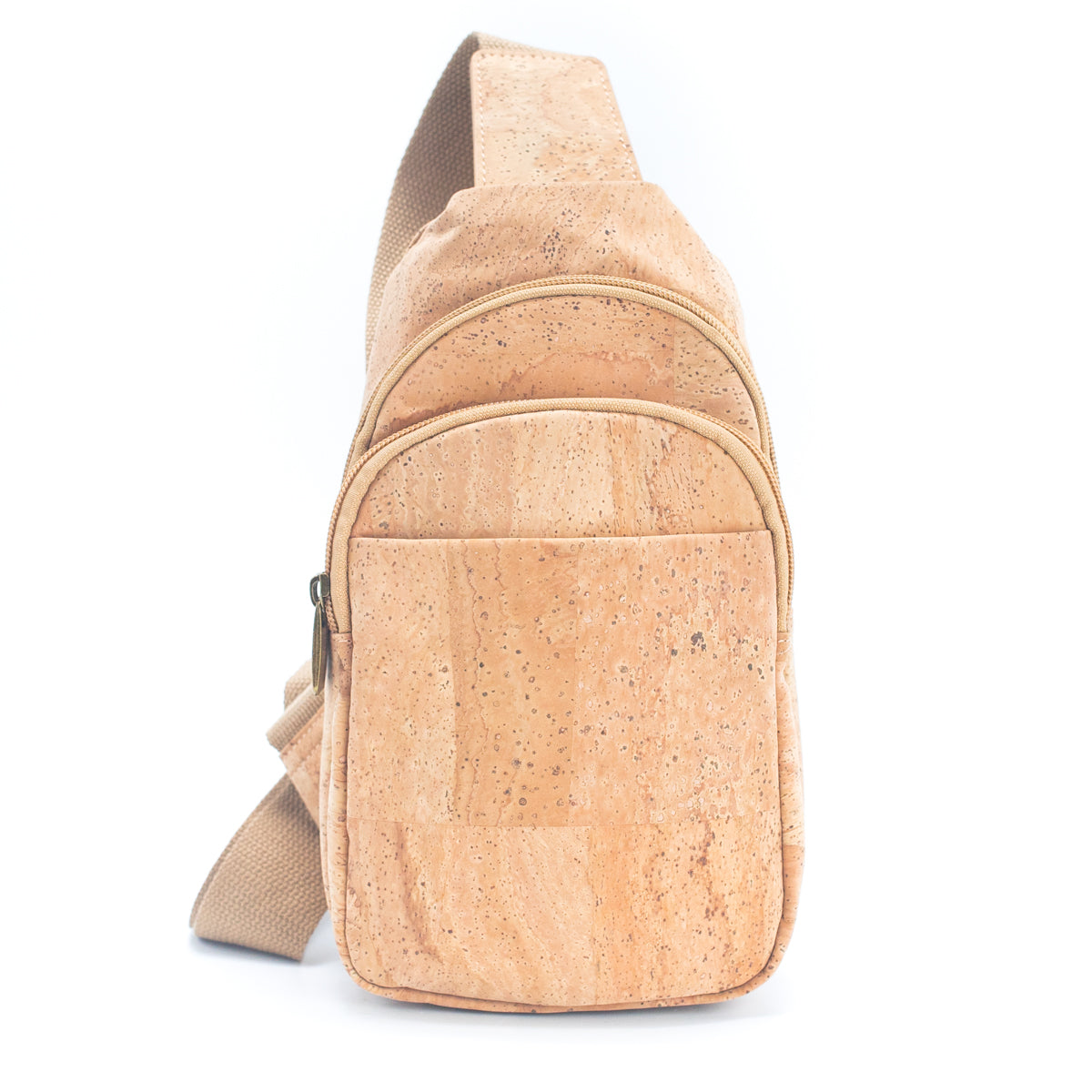 Brown & Black Natural Cork Men's Chest Pack | THE CORK COLLECTION