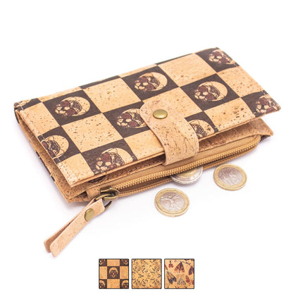 Leopard Chills Vegan Cork Wallet with RFID | THE CORK COLLECTION