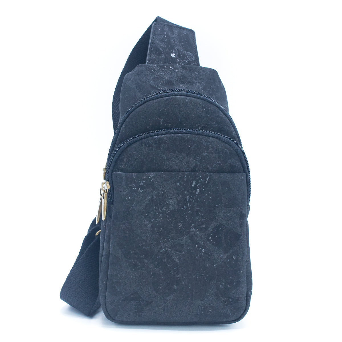 Brown & Black Natural Cork Men's Chest Pack | THE CORK COLLECTION