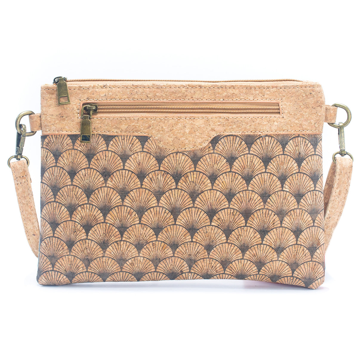 Natural Cork w/ Printed Design Women's Crossbody & Clutch Bag  | THE CORK COLLECTION
