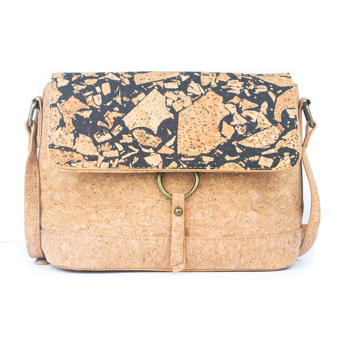 Cork & Coffee Bean Fusion Unisex Crossbody Bag | THE CORK COLLECTION