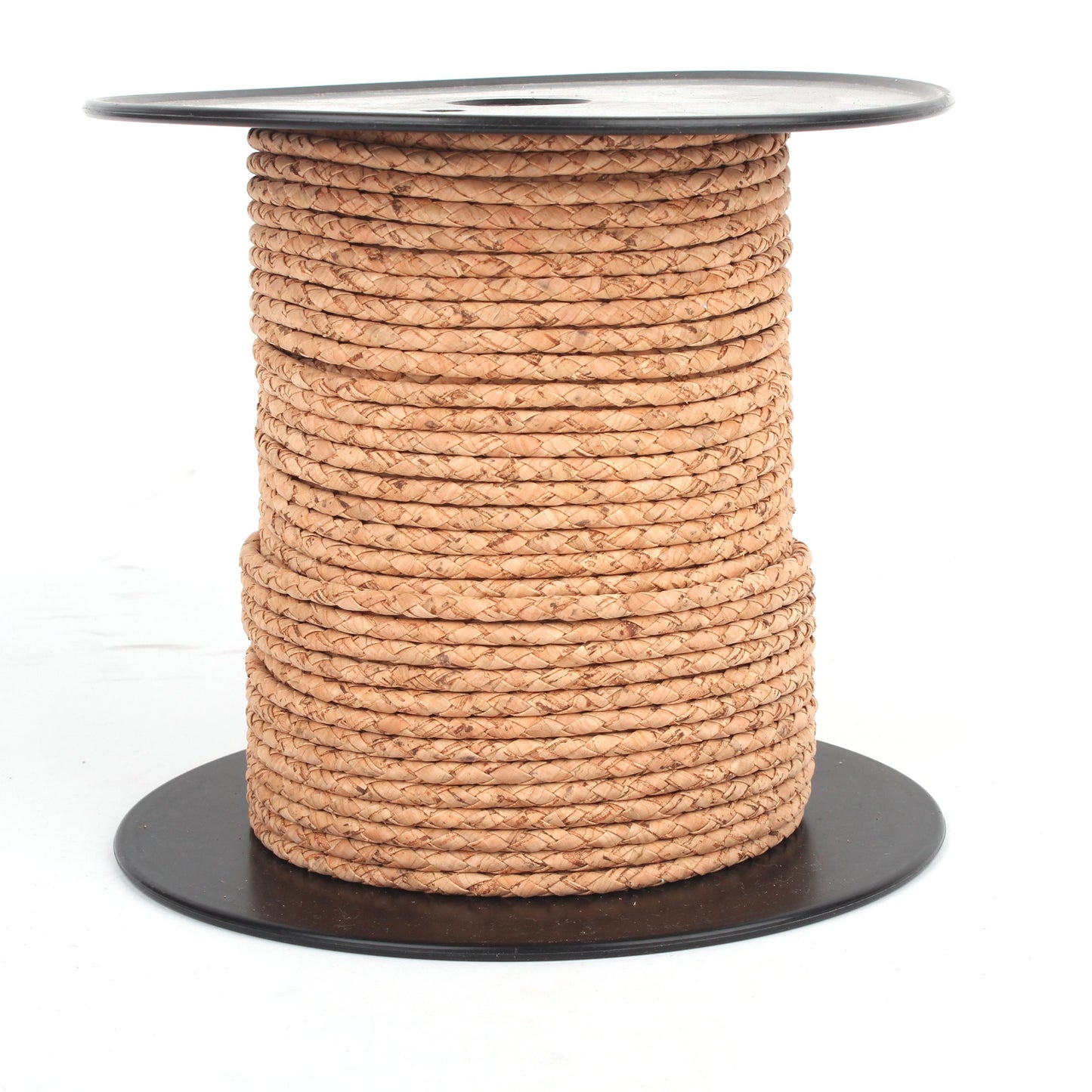 10 meters of 5mm Natural Braided Round Cork Cord COR-124