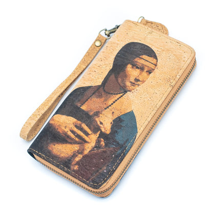 Lady with an Ermine Cork Art Vegan Wallet | THE CORK COLLECTION