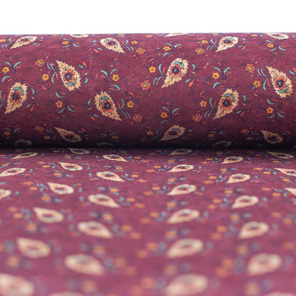 Luxe Floral Vegan Cork Fabric | THE CORK COLLECTION