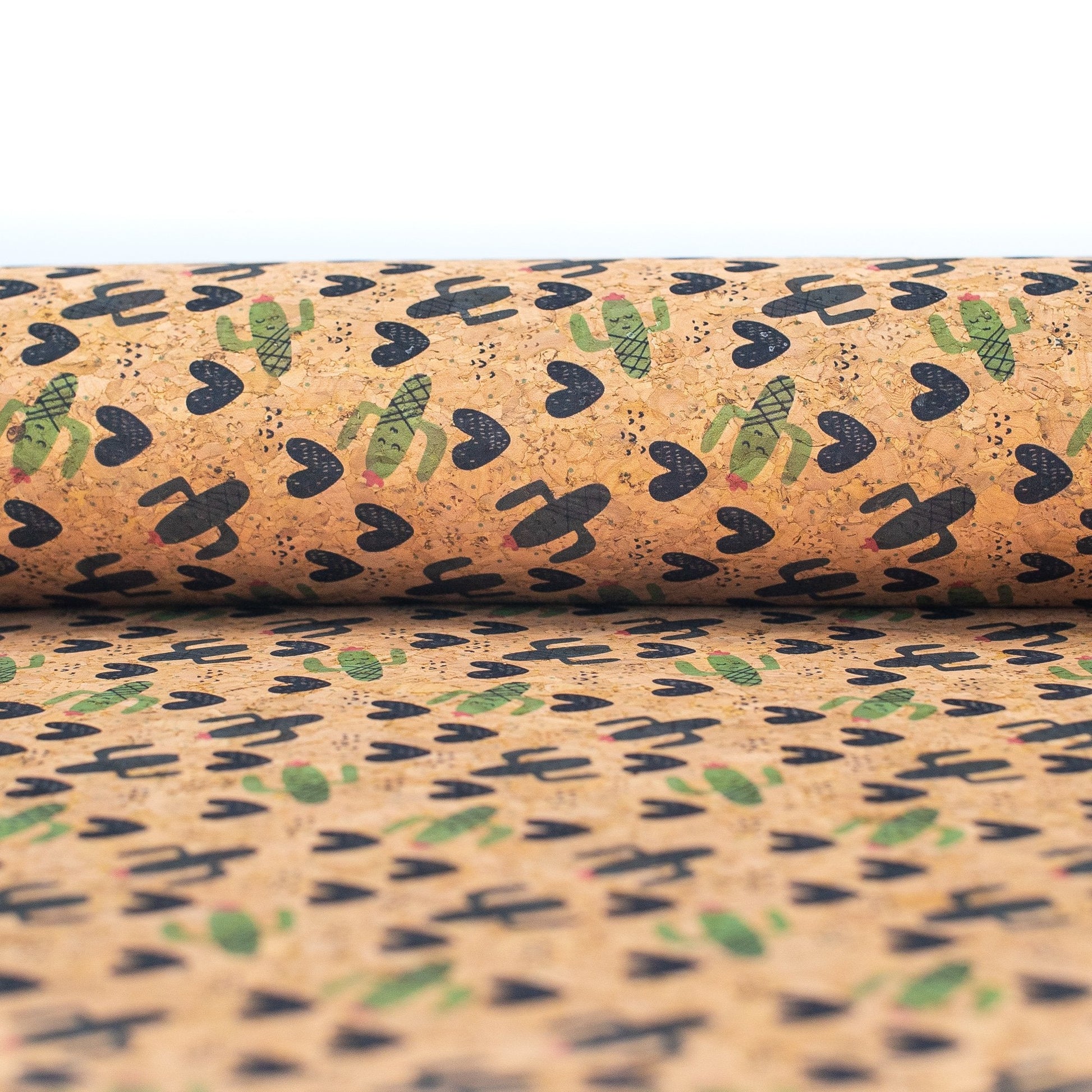 Happy Cactus Vegan Cork Fabric | THE CORK COLLECTION