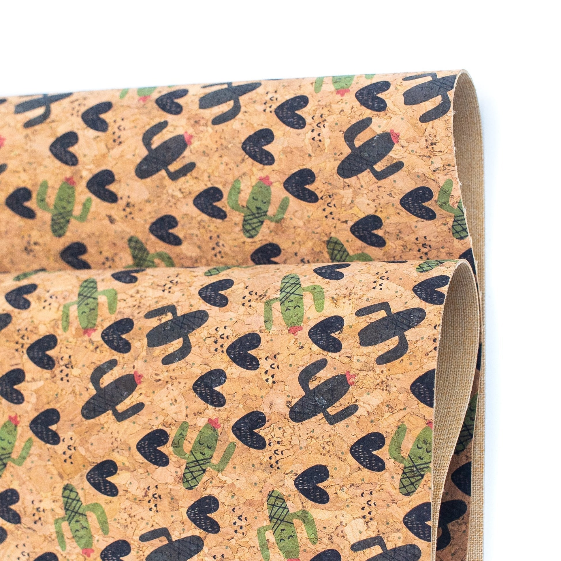 Happy Cactus Vegan Cork Fabric | THE CORK COLLECTION