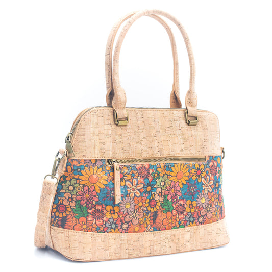 Multi-Pattern Natural Cork Women's Handbag | THE CORK COLLECTION