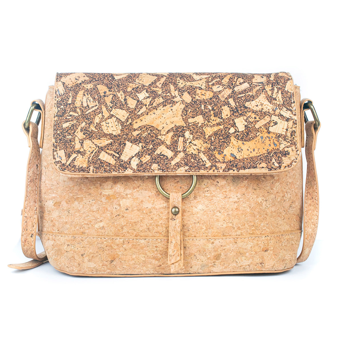 Cork & Coffee Bean Fusion Unisex Crossbody Bag | THE CORK COLLECTION