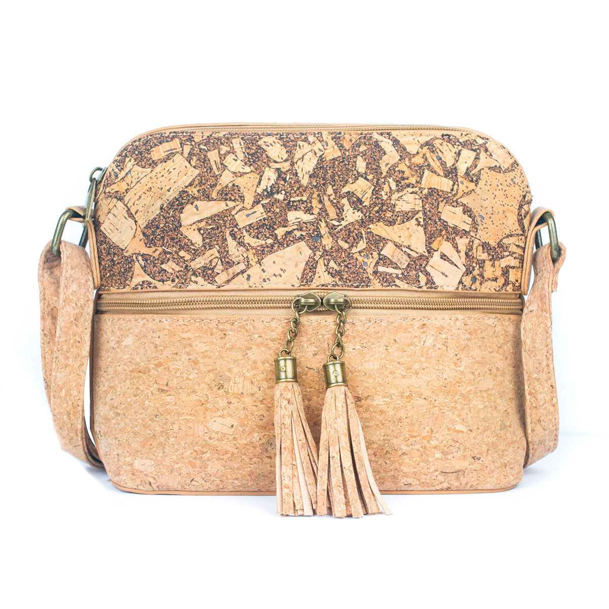 Cork & Coffee Bean Fusion Unisex Crossbody Bag | THE CORK COLLECTION