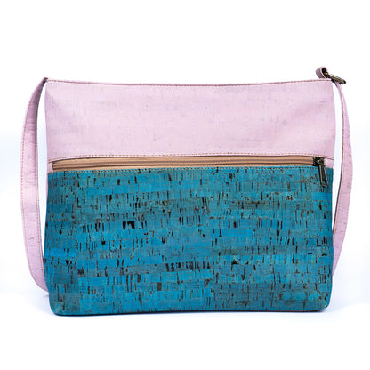Chic Two-Tone Cork Crossbody Bag for Women | THE CORK COLLECTION