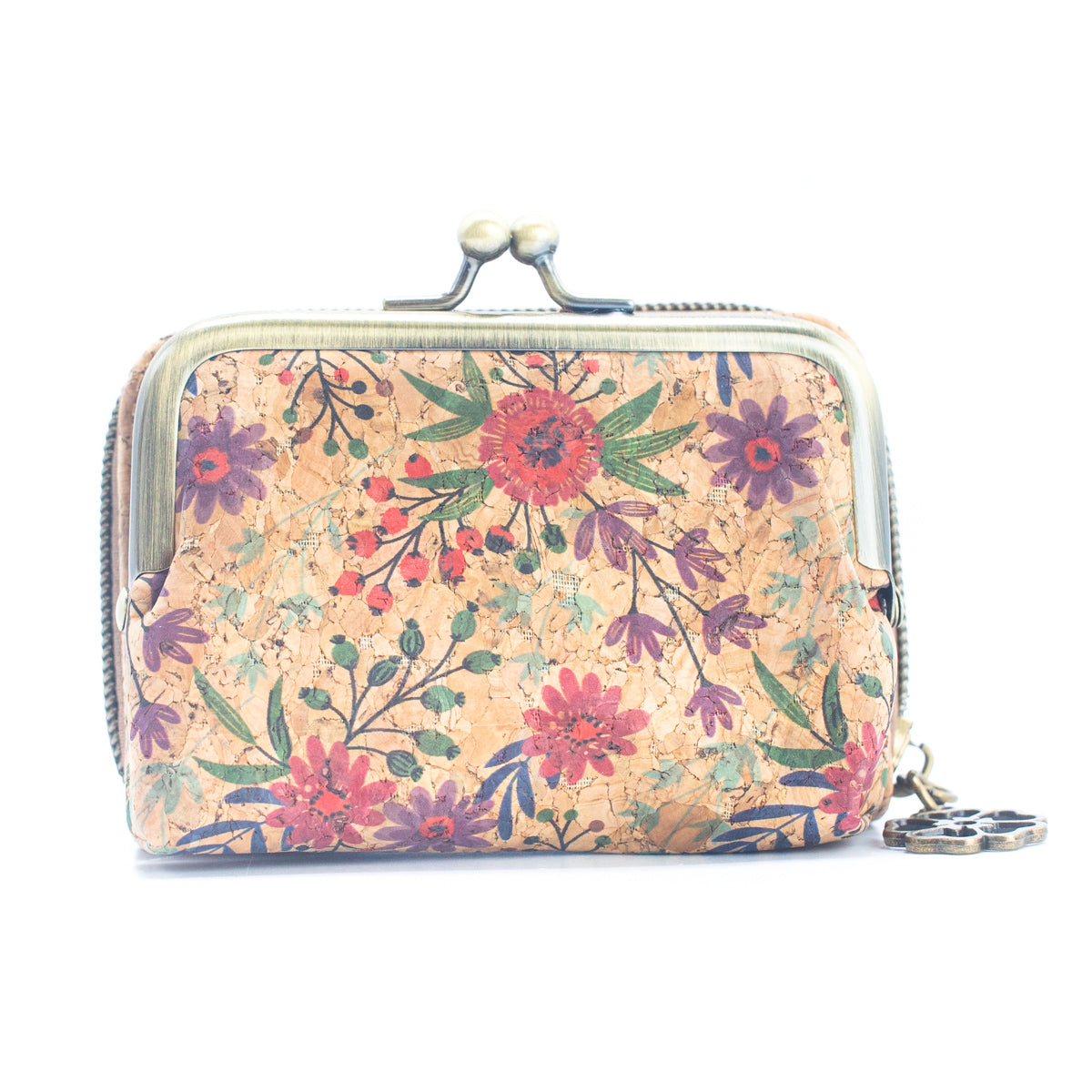 Cork Card Wallets w/ Floral Patterns Purse | THE CORK COLLECTION