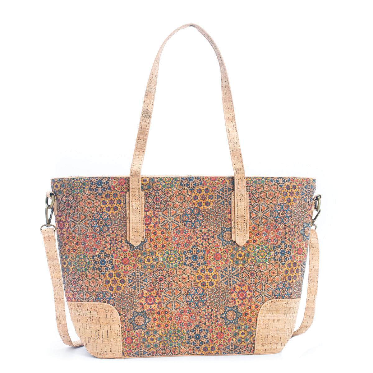 Natural Cork w/ Pattern Design Women's Tote Bag | THE CORK COLLECTION