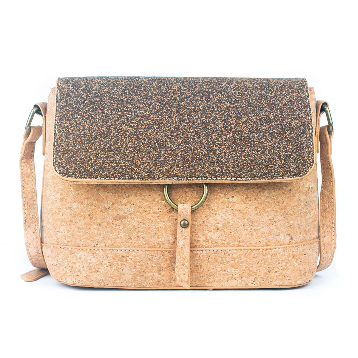 Cork & Coffee Bean Fusion Unisex Crossbody Bag | THE CORK COLLECTION