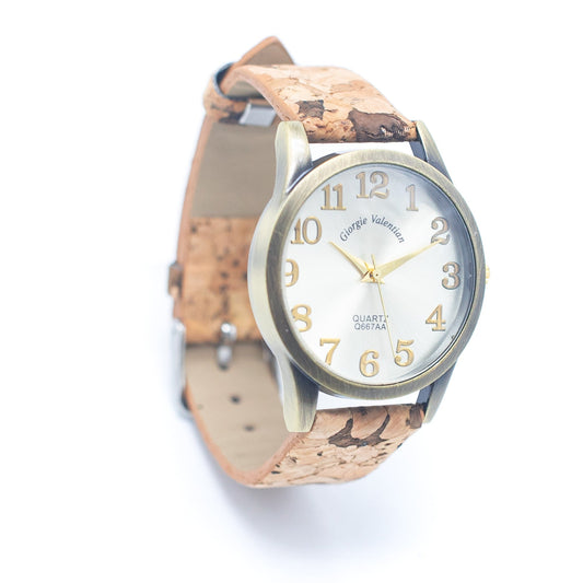 Natural Cork Unisex Fashion Vegan Watch WA-389（without box）