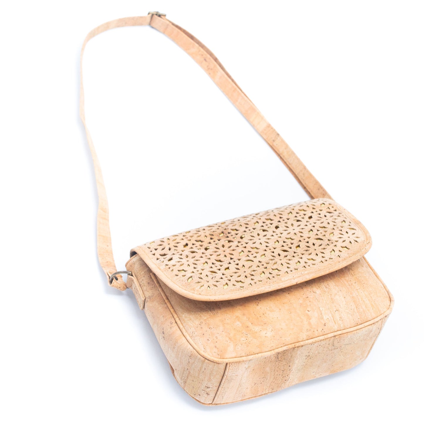 Colorful Dia-Flap Everyday Cork Sling Bag | THE CORK COLLECTION