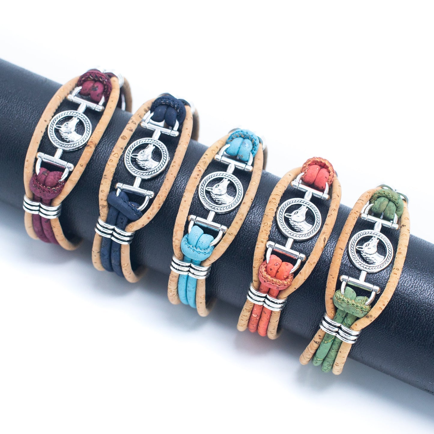 Handmade Colorful Cork Vegan Bracelet | THE CORK COLLECTION
